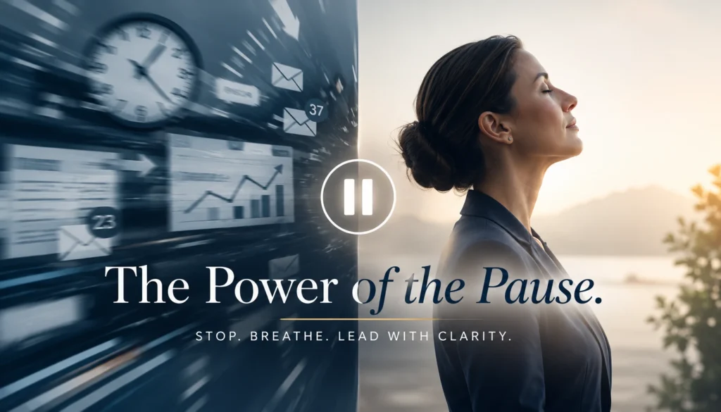 Executive Resilience Under Pressure: Why Pausing Beats Pushing for Success 2 Executive Resilience Under Pressure-Power Of Pause