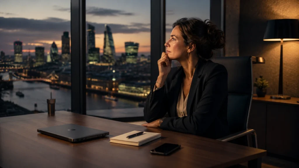 How Founders Can Switch Off: The Belief Keeping You Stuck 2 How Founders Can Switch Off after a busy workday in a London office